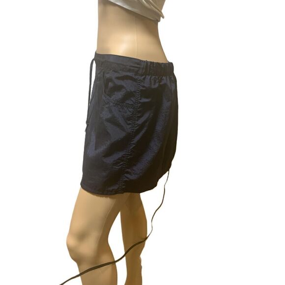 Merona Black Drawstring Waist Nylon Casual Skirt Size Medium - Picture 5 of 10